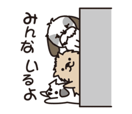 Pomeranian and Shihtzu sticker #1417363