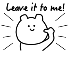 mystery polar bear! sticker #1418396