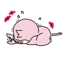 cute pink monkey sticker #1418494