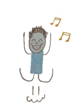 Dooding woman and man sticker #1419010