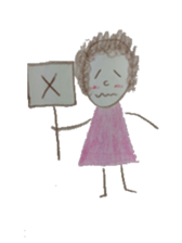 Dooding woman and man sticker #1419037