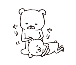 White dog and Shiba Inu and Surreal dog sticker #1419776