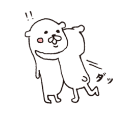 White dog and Shiba Inu and Surreal dog sticker #1419777