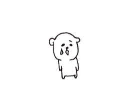 White dog and Shiba Inu and Surreal dog sticker #1419784
