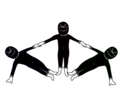 Black Old man sticker #1419959