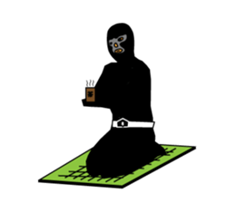 Black Old man sticker #1419963