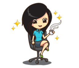 Manaw Lemon Lady sticker #1420192