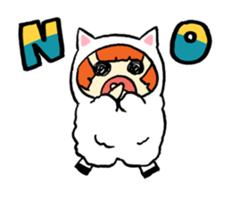 Mary of sheep sticker #1420451