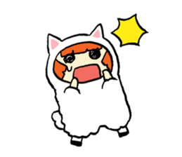 Mary of sheep sticker #1420457