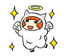 Mary of sheep sticker #1420478