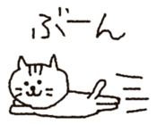 cat stickers drawn by a mouse. sticker #1420809