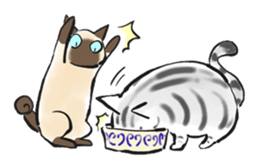 Natasha & Gigi, cat ver. sticker #1421062