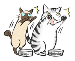 Natasha & Gigi, cat ver. sticker #1421075