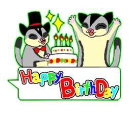 A balloon of  sugar glider sticker #1421569