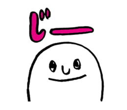 Round white friends2 sticker #1421739