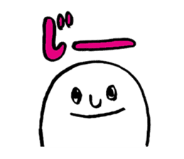 Round white friends2 sticker #1421739