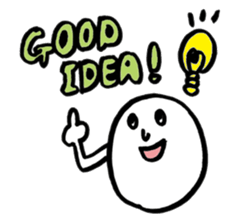 Round white friends2 sticker #1421751