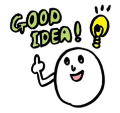 Round white friends2 sticker #1421751