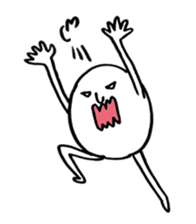 Round white friends2 sticker #1421753