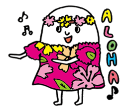 Round white friends2 sticker #1421755