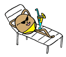 Round white friends2 sticker #1421757