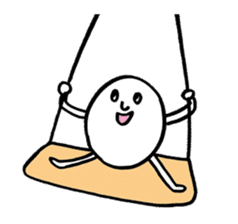 Round white friends2 sticker #1421760