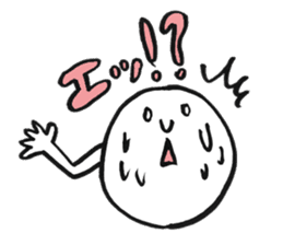 Round white friends2 sticker #1421763