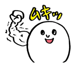 Round white friends2 sticker #1421765