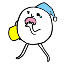 Round white friends2 sticker #1421767