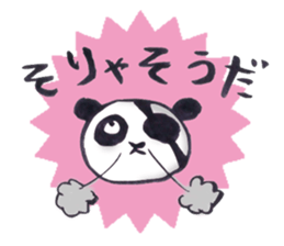 Eyepatch Panda 2 sticker #1421935