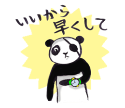Eyepatch Panda 2 sticker #1421938