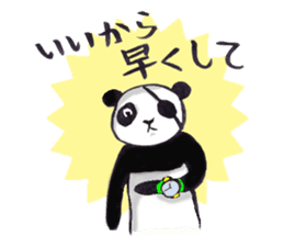 Eyepatch Panda 2 sticker #1421938