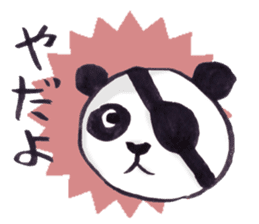 Eyepatch Panda 2 sticker #1421940