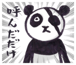 Eyepatch Panda 2 sticker #1421949