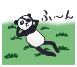 Eyepatch Panda 2 sticker #1421956
