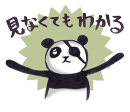 Eyepatch Panda 2 sticker #1421962