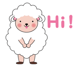 Lovely Fluffy Sheep sticker #1422050