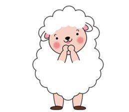 Lovely Fluffy Sheep sticker #1422051