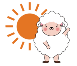 Lovely Fluffy Sheep sticker #1422052