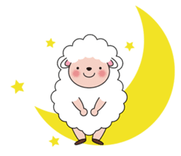 Lovely Fluffy Sheep sticker #1422053