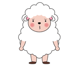 Lovely Fluffy Sheep sticker #1422054
