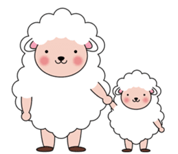 Lovely Fluffy Sheep sticker #1422055