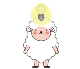 Lovely Fluffy Sheep sticker #1422056