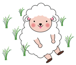 Lovely Fluffy Sheep sticker #1422061