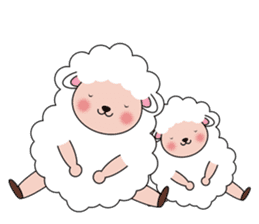 Lovely Fluffy Sheep sticker #1422062