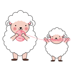 Lovely Fluffy Sheep sticker #1422063