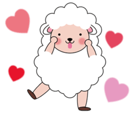 Lovely Fluffy Sheep sticker #1422069