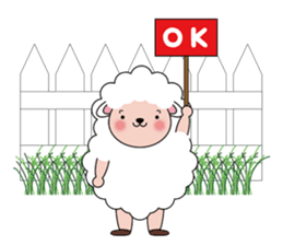 Lovely Fluffy Sheep sticker #1422070