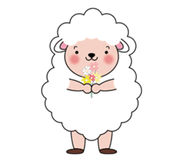 Lovely Fluffy Sheep sticker #1422072