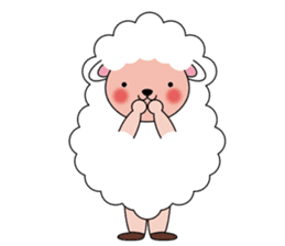 Lovely Fluffy Sheep sticker #1422073